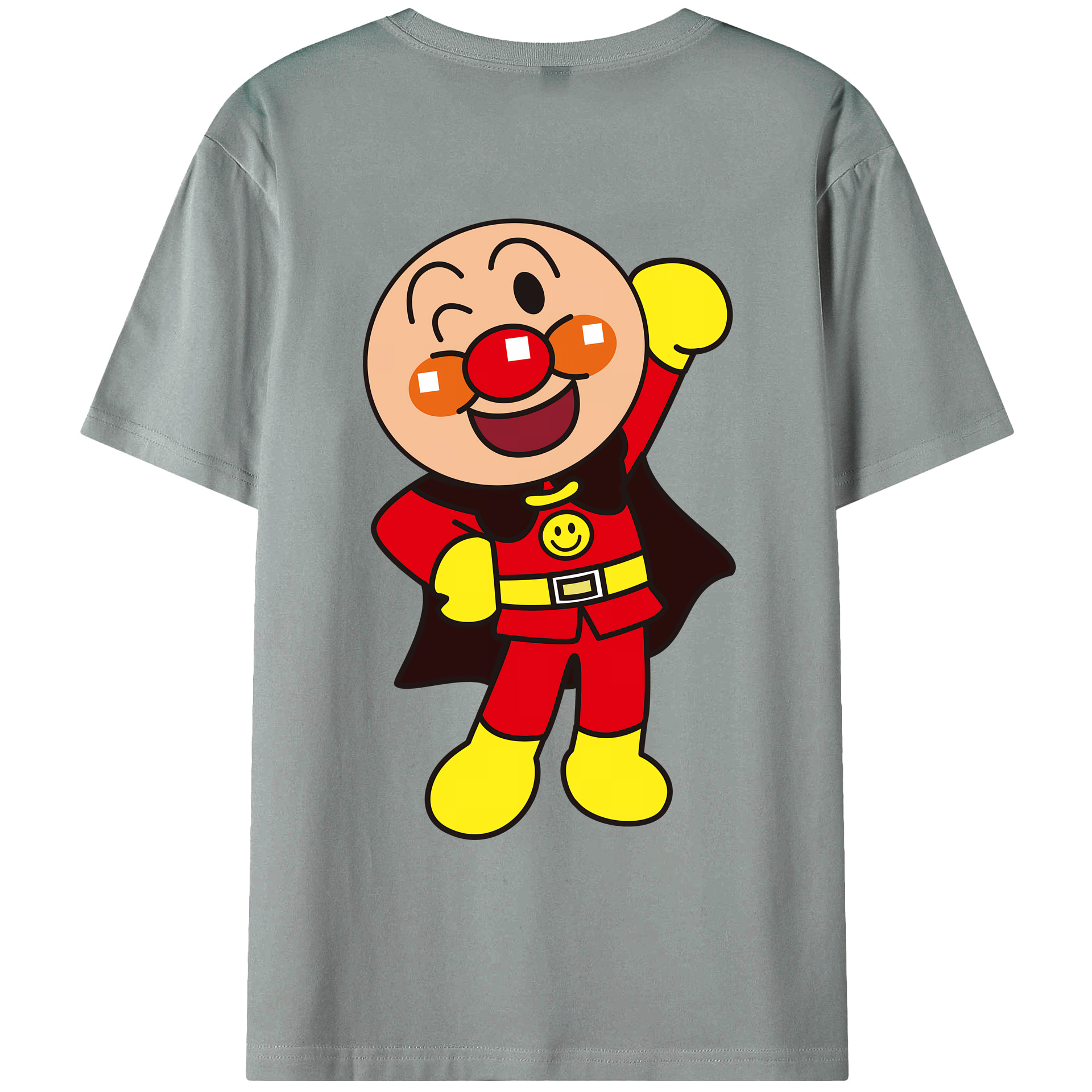 （画像用） アンパンマン Anpanman 綿100％ メンズ半袖Tシャツ（バックプリント） 通気性